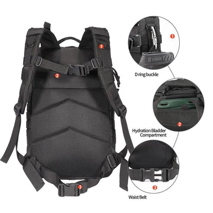 42L Tactical Backpack Bag with USA Patch - The clever Shelf