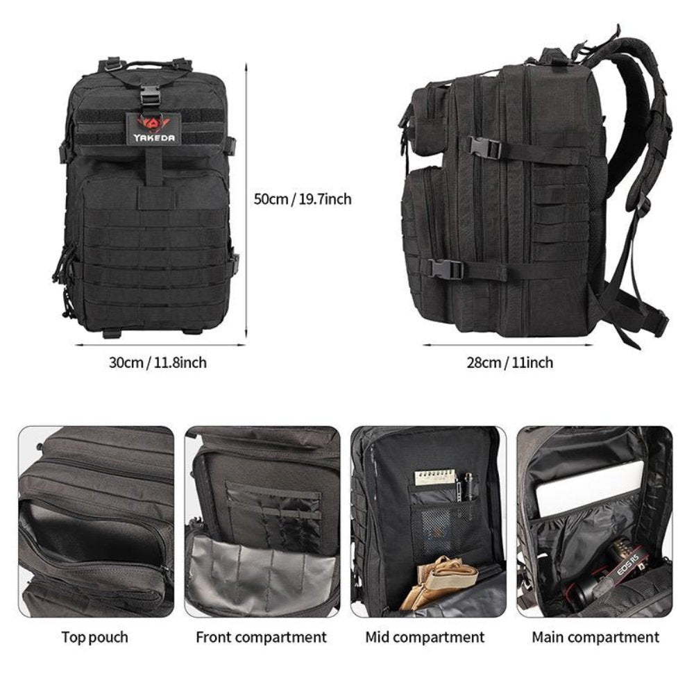 42L Tactical Backpack Bag with USA Patch - The clever Shelf
