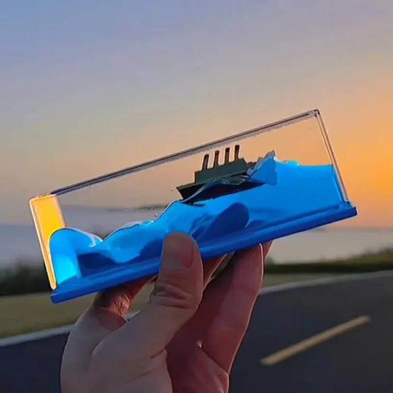 Creative Cruise Ship Fluid Drift Bottle - The clever Shelf