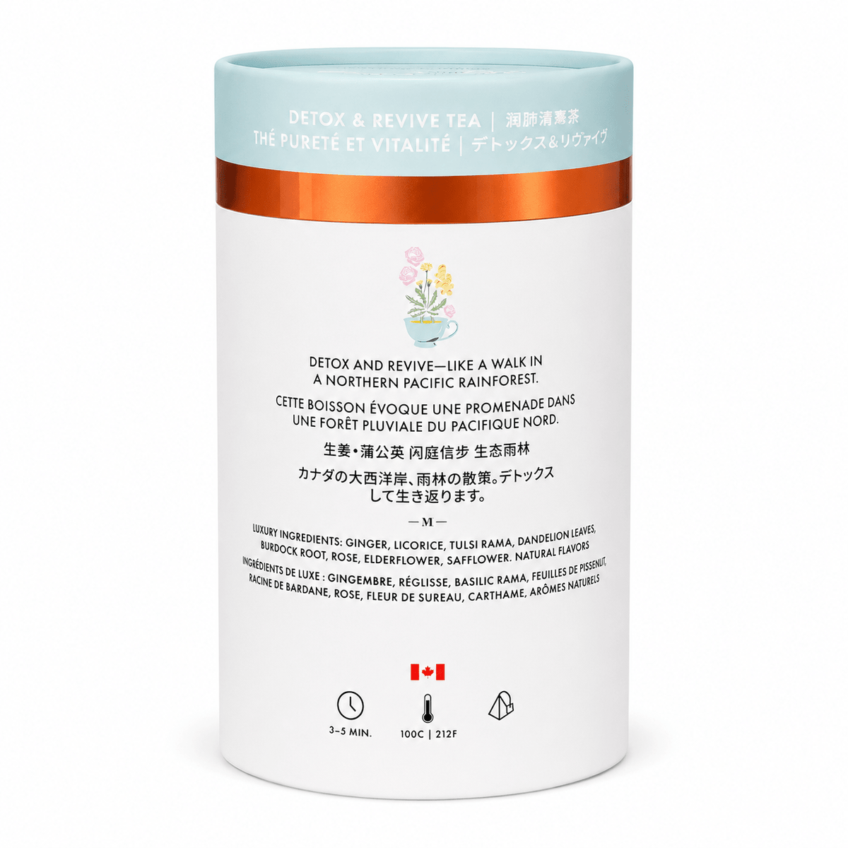 Detox and Revive Luxury Herbal tea | Canadian | 24ct - The clever Shelf