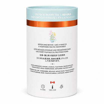Detox and Revive Luxury Herbal tea | Canadian | 24ct - The clever Shelf