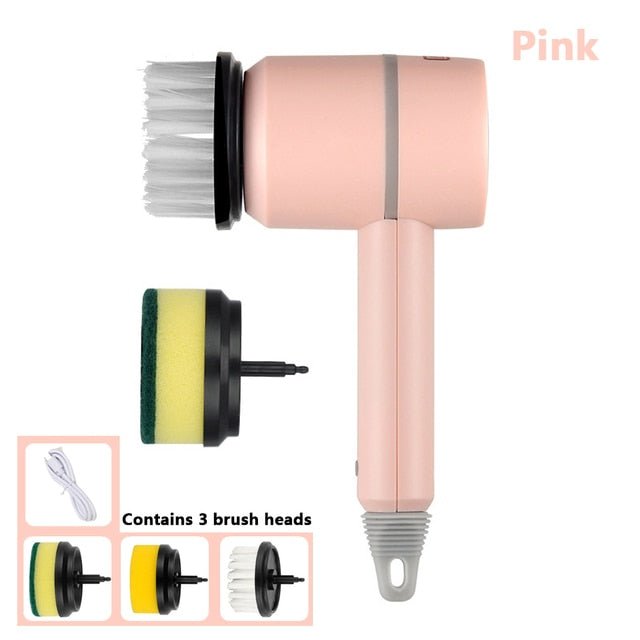 Electric Cleaning Brush 3 Brush Heads Cleaner Multifunctional - The clever Shelf