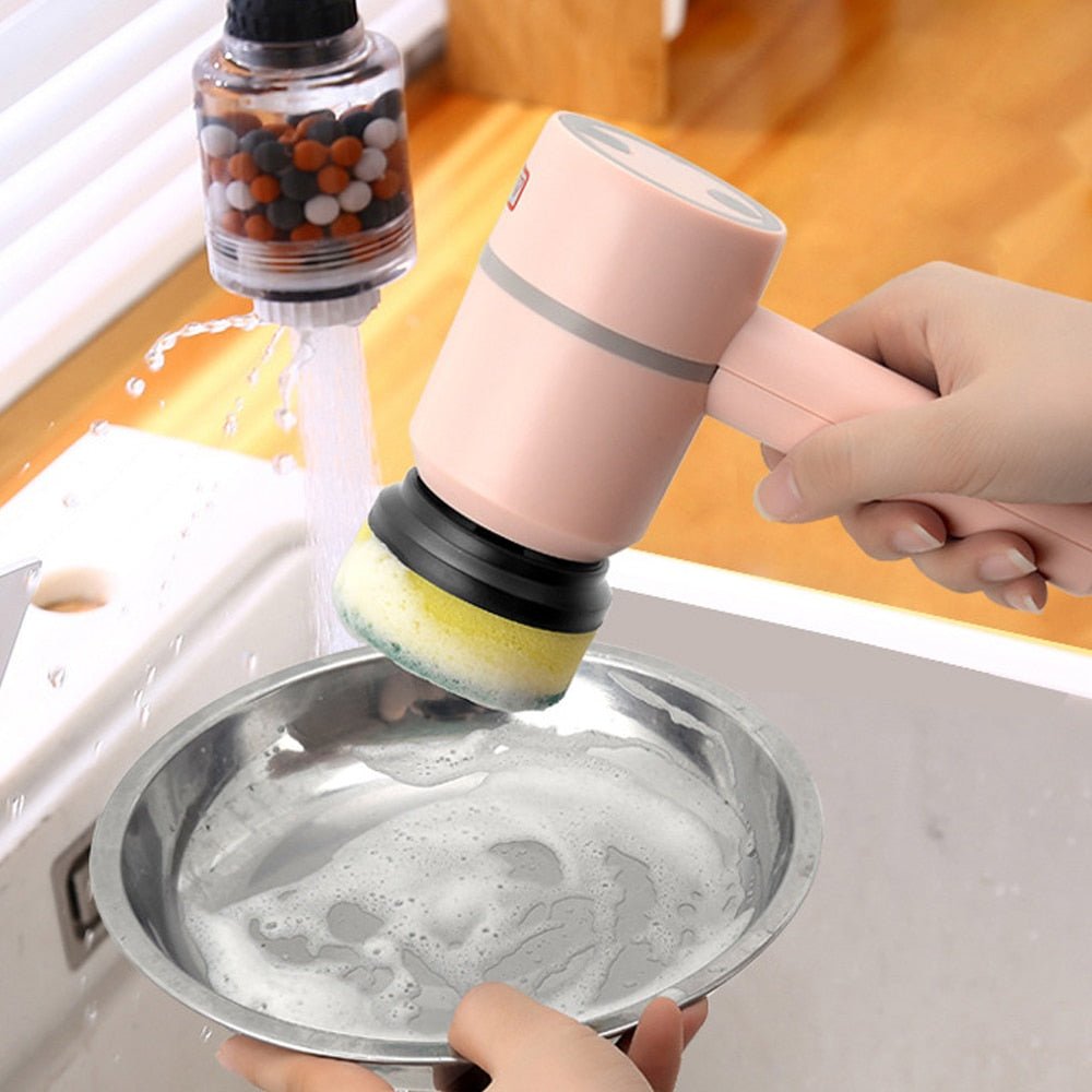 Electric Cleaning Brush 3 Brush Heads Cleaner Multifunctional - The clever Shelf