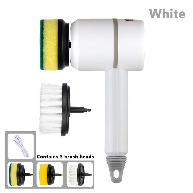 Electric Cleaning Brush 3 Brush Heads Cleaner Multifunctional - The clever Shelf