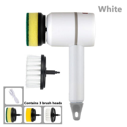 Electric Cleaning Brush 3 Brush Heads Cleaner Multifunctional - The clever Shelf