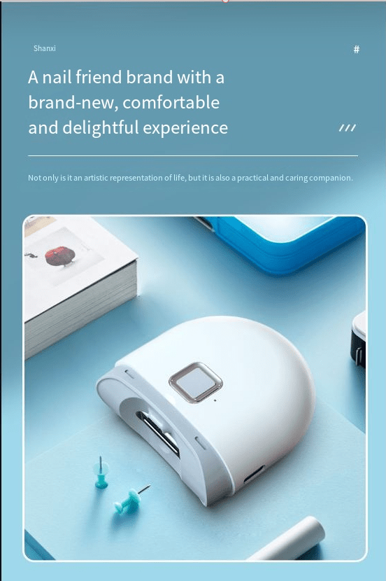 Electric Nail Clipper With Light Nail Polishing Machine - The clever Shelf