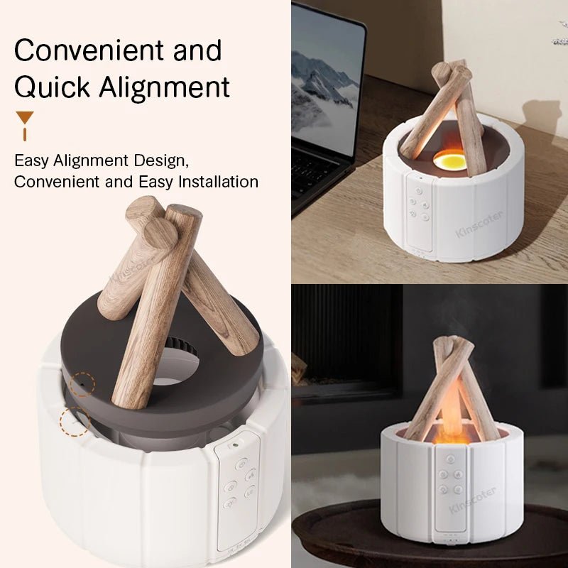 Simulated Flame Aroma Diffuser - The clever Shelf