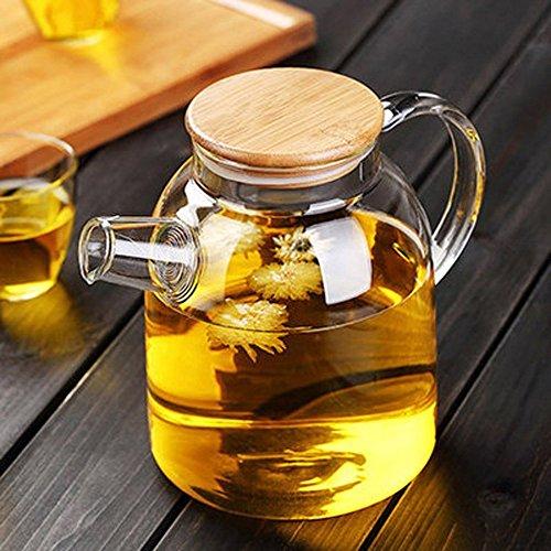 Thermo Glass Teapot 54 Fl Oz | High temperature and shock resistant - The clever Shelf