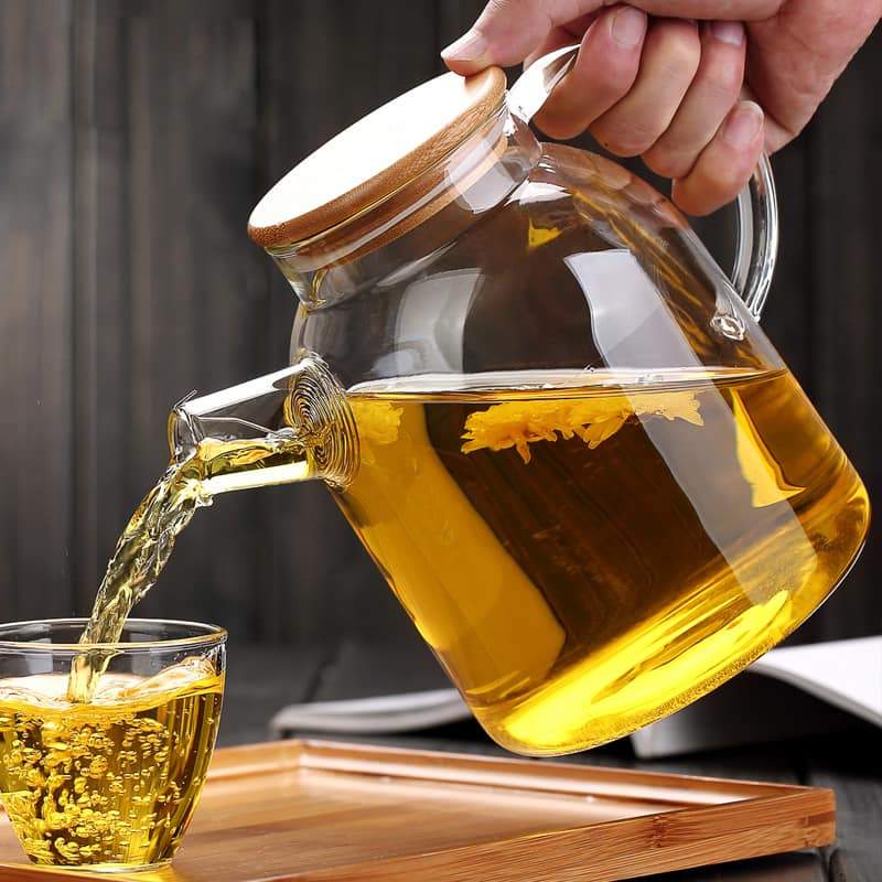 Thermo Glass Teapot 54 Fl Oz | High temperature and shock resistant - The clever Shelf