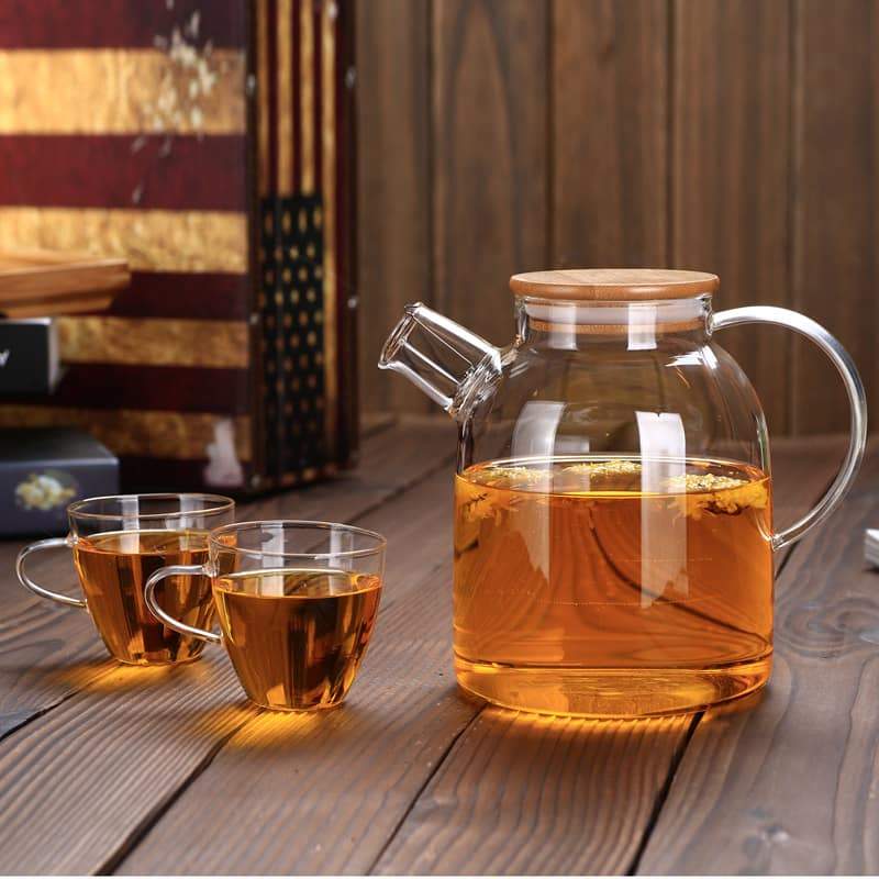 Thermo Glass Teapot 54 Fl Oz | High temperature and shock resistant - The clever Shelf