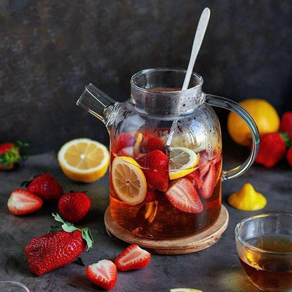 Thermo Glass Teapot 54 Fl Oz | High temperature and shock resistant - The clever Shelf