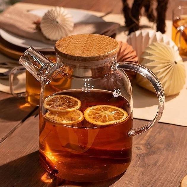 Thermo Glass Teapot 54 Fl Oz | High temperature and shock resistant - The clever Shelf